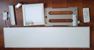 2 Panel LED + foco wc