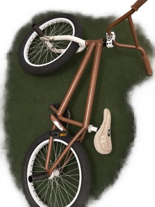 Bicicleta BMX marrón