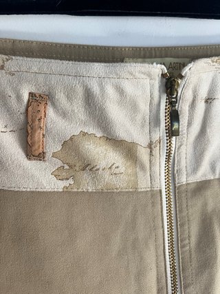 Minigonna Prima Classe Beige Mappa alviero martini