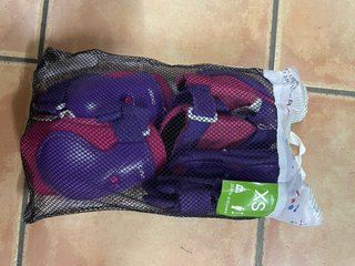 Protecciones Patinaje Talla XS Morado/Rosa