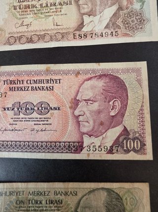 Lote 8 Billetes Turquía Diferentes  .
