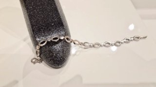 Pulsera Plata Ley Elos Ovalados
