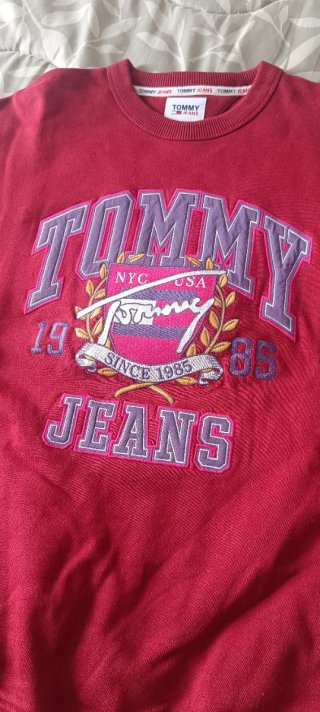 Sudadera Tommy Jeans Hombre Roja