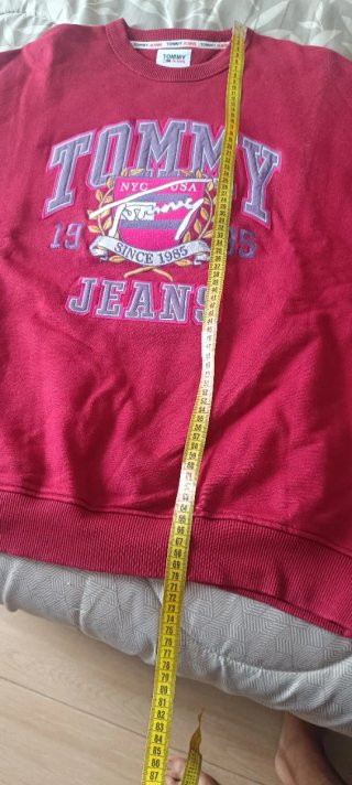 Sudadera Tommy Jeans Hombre Roja