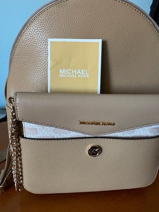 Zaino Michael Kors Beige Oro