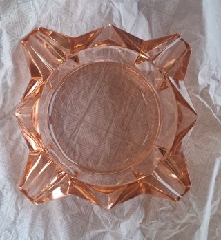 Cenicero Vintage Rosa Ámbar Francés