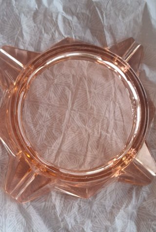 Cenicero Vintage Rosa Ámbar Francés