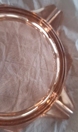 Cenicero Vintage Rosa Ámbar Francés