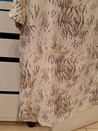 Blusa Beige y Marrón Talla 44