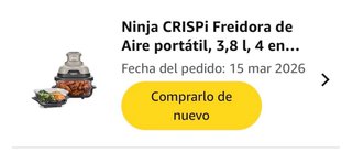 Ninja Crispi Freidora de Aire Como Nueva