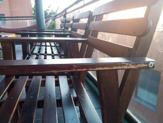 4 Sillas de Madera para Terraza