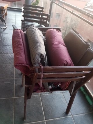 4 Sillas de Madera para Terraza