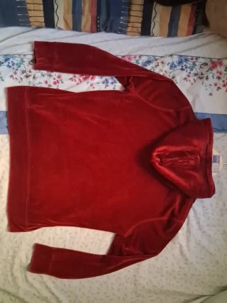 Chándal de terciopelo rojo