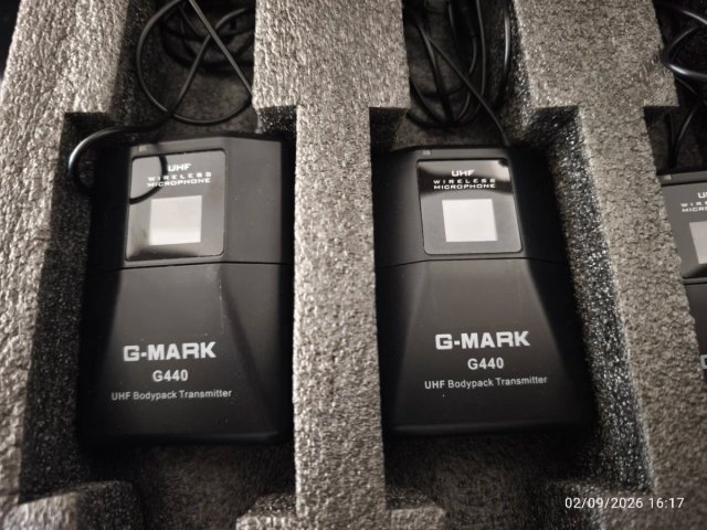 Micrófonos Inalámbricos G-MARK G440 Beige