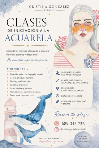 Clases particulares de pintura en Acuarela