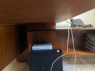 Mesa de oficina de madera maciza