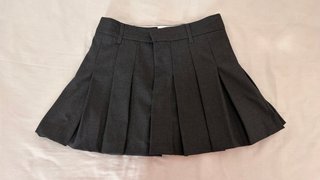 Falda pantalón Zara gris tablas
