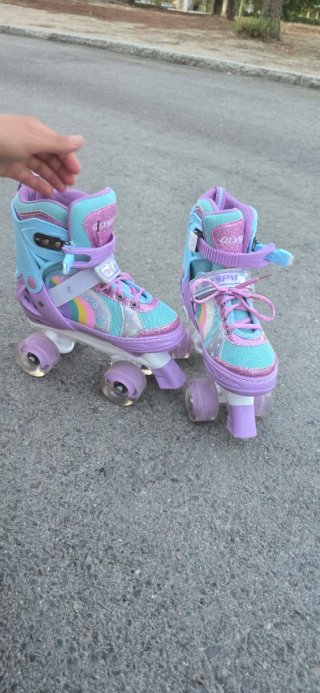 Patines Infantiles Morado y Azul