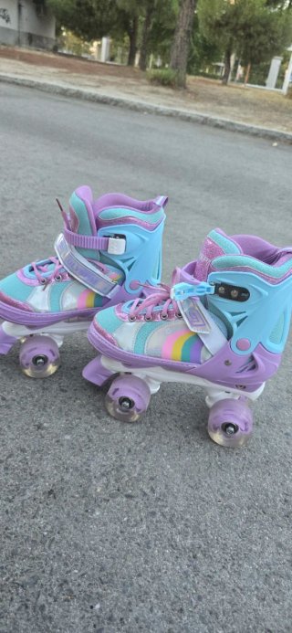 Patines Infantiles Morado y Azul