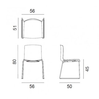 Sillas Comedor Catifa 46 Arper Patín