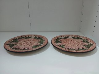Pareja de Platos Decorativos Cerámica  640513971