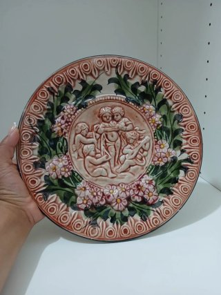 Pareja de Platos Decorativos Cerámica  640513971