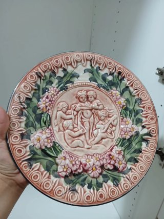 Pareja de Platos Decorativos Cerámica  640513971
