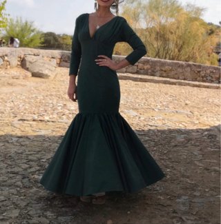 Traje Flamenca Verde Botella