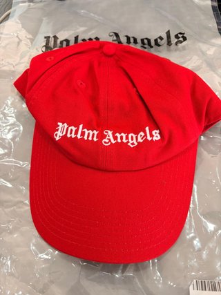 Gorra Palm Angels Roja Bordada