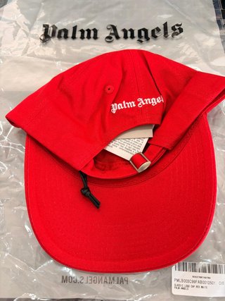 Gorra Palm Angels Roja Bordada