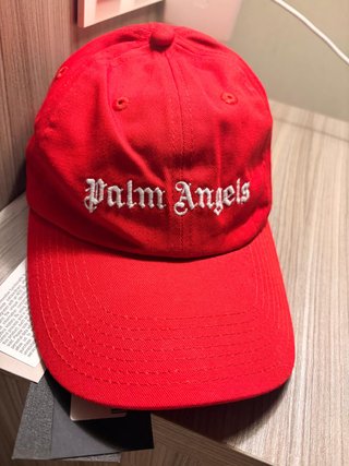 Gorra Palm Angels Roja Bordada