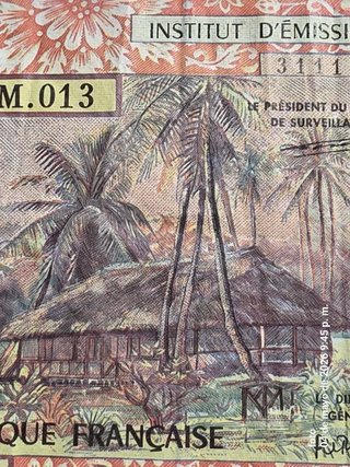 Billete 1000 Francos Franceses Institut d'Émission