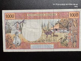 Billete 1000 Francos Franceses Institut d'Émission