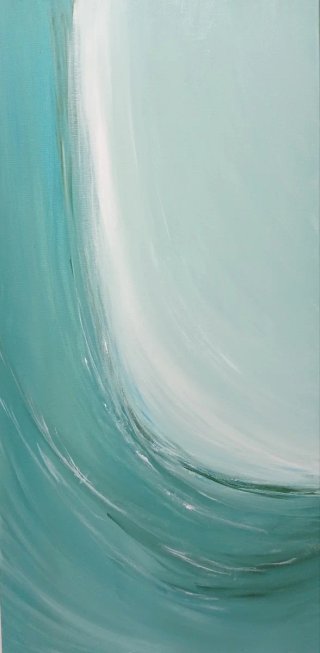 Cuadro abstracto ORIGINAL  "vuelta al mar"