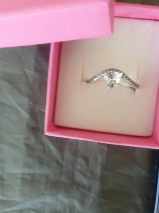 Anillo Plata Corazón Circonitas