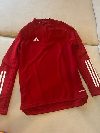 Sudadera Adidas Aeroready 12 años roja sin usar