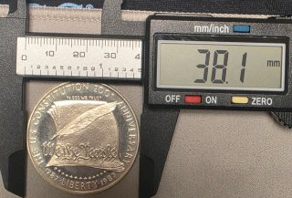 EEUU 1 Dólar Plata 1987S Proof Constitución
