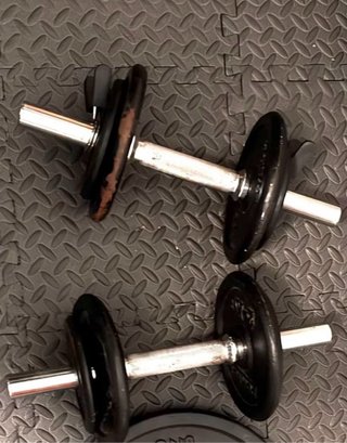 Mancuernas de gimnasio con discos 10kg/una