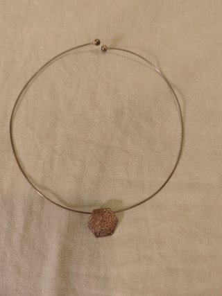 Collar Rosa Bisbe Plata Gaudí