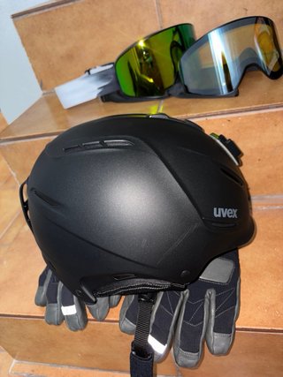Casco, guantes y gafas de ski/snow