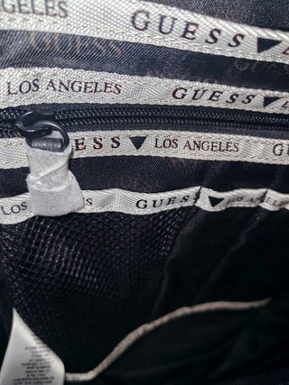 Mochila Guess Cuadros Verde y Negro Nueva