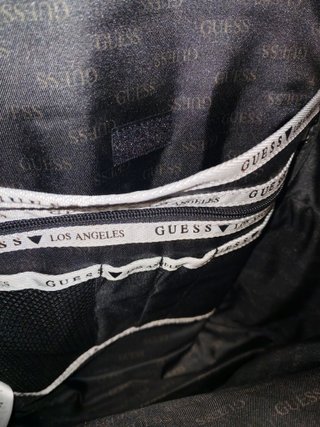Mochila Guess Cuadros Verde y Negro Nueva
