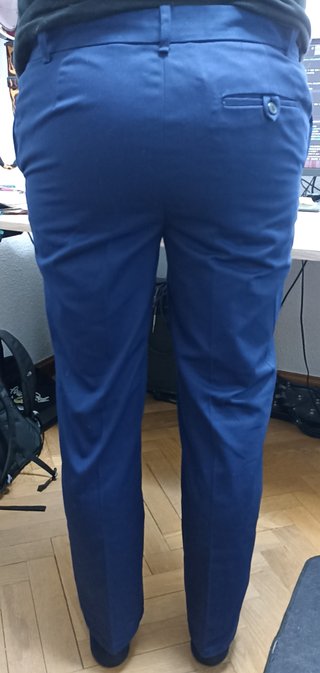 Pantalón de traje azul talla L
