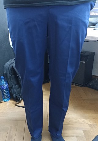 Pantalón de traje azul talla L
