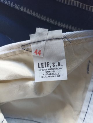Pantalón de traje azul talla L
