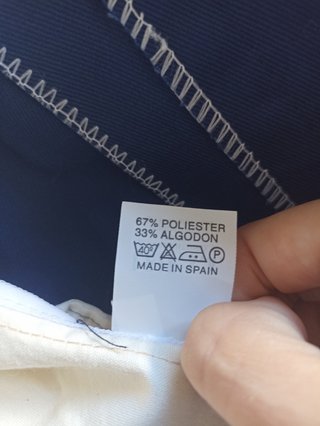 Pantalón de traje azul talla L