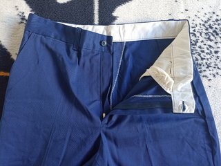 Pantalón de traje azul talla L