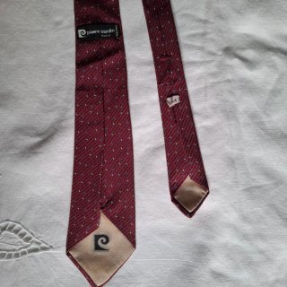 Cravatta vintage Pierre Cardin bordeaux