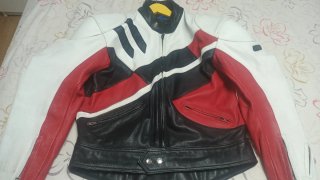 Chaqueta de moto cuero vintage talla 54