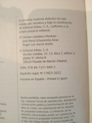 Libro texto Lengua y Literatura 1° Bachillerato